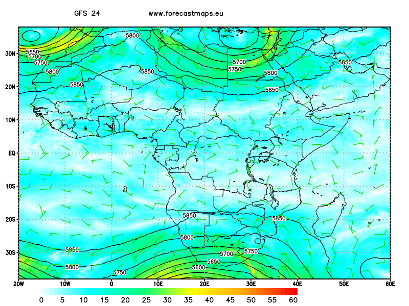 mappe Africa GFS 