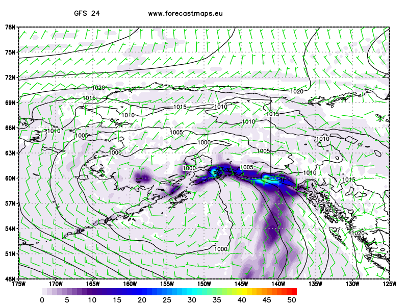 EE.UU. Alaska  GFS 