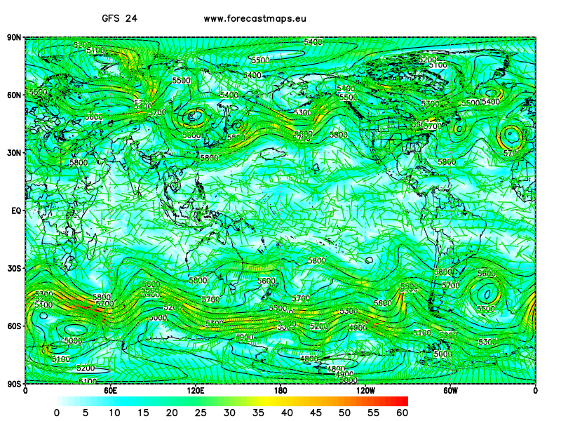 mappe globale GFS 