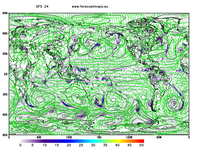 mappe globale GFS 