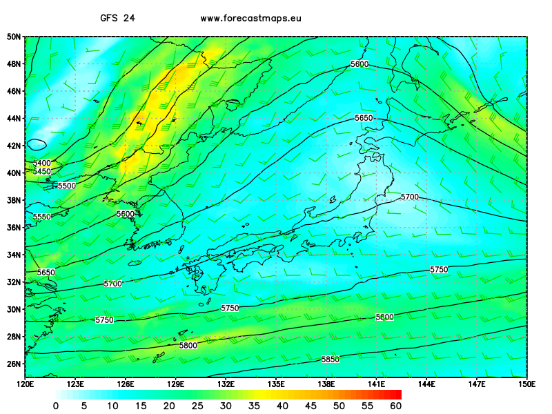 Japón  GFS